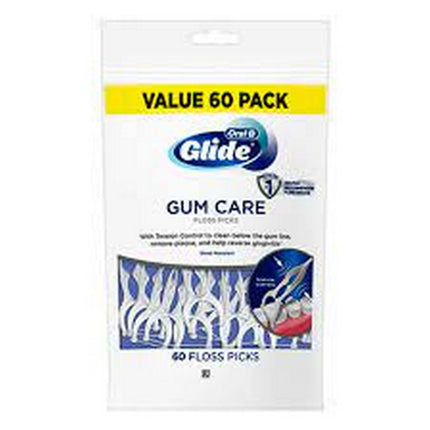 Oral-B Glide Gum Care Floss Picks, Tension Control, 60 Ct