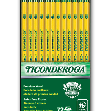 Ticonderoga Wood Pencil 12 Count 6 Und