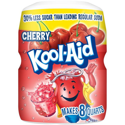 Kool-Aid Sugar-Sweetened Cherry Artificially Flavored Powdered Soft Drink Mix  19 Oz Canister