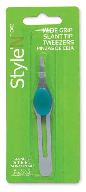 Wide Grip Slant Tip Tweezers