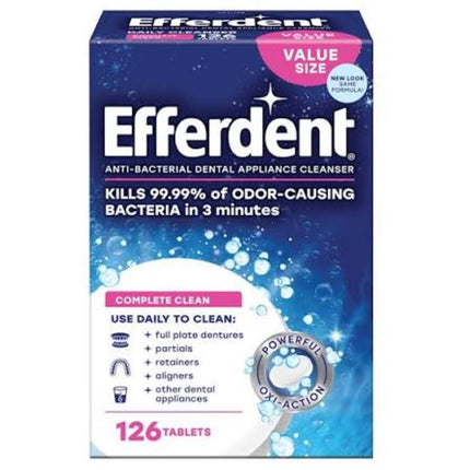 Efferdent anti bacterial dent