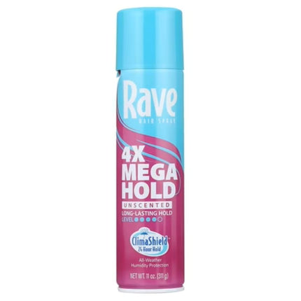 Rave Hair Spray 4X Mega Hold U