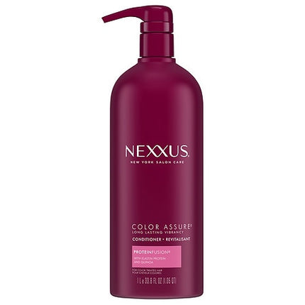 Nexxus Color Assure Enhance Color Vibrancy Proteinfusion Conditioner For Treated Hair  Up To 40 Washes  33.8 Oz