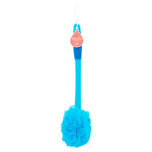 Lucite Handle Net Bath Brush-A