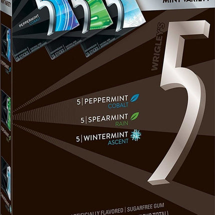 5 Mint VarietySugarfree Gum Pe