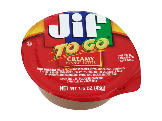 Jif To Go Creamy Peanut Butter 43g
