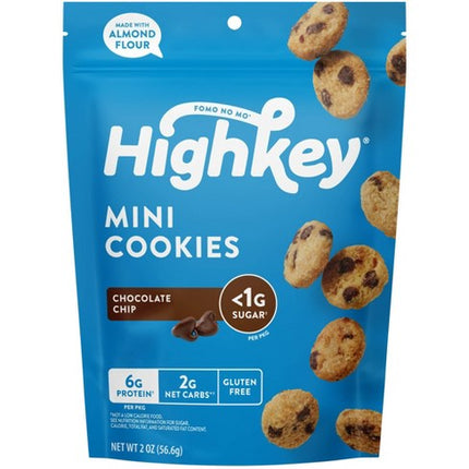 Highkey mini cookies chocolate chips 2 Oz