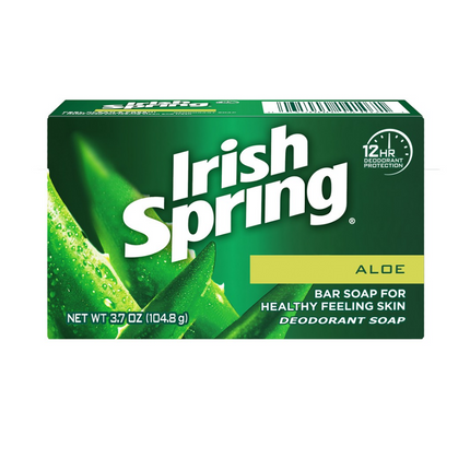 irish spring aloe bar soap 3.75 oz-pack of 20 bars