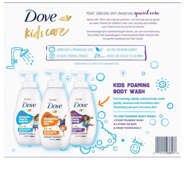 Dove kids Care 3 Pack Body Was