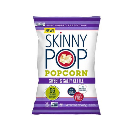Skinny Pop Popcorn Sweet & Salty Kettle 110 Calories per pack 23g