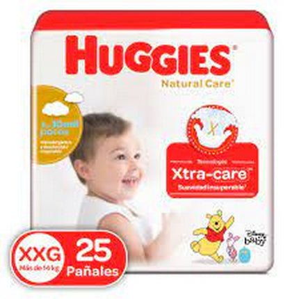 Huggies Panal NatCare Talla XG 25 Und