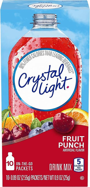 Crystal Light fruit punch drink mix 10-0.09 Oz