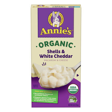 Annie s Organic Shells & White Cheddar - 6 oz..