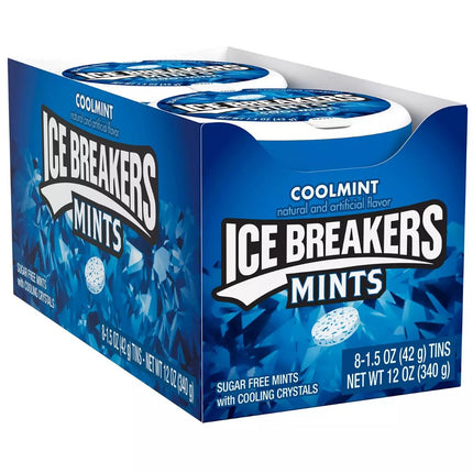 ICE BREAKERS Coolmint Sugar Free Breath Mints  Tin (1.5 oz.  8 ct.)