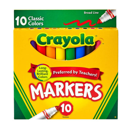 Broad Line Markers  Classic Colors  10 Count