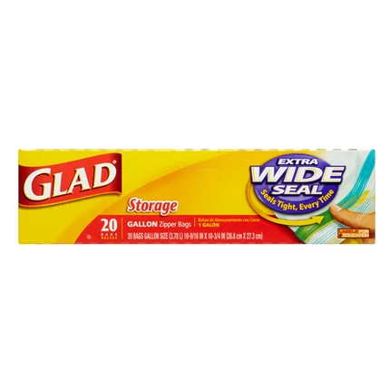 Glad Storage Gallon Zipper 20B