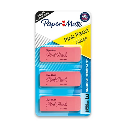 Paper Mate pink pearl  large e