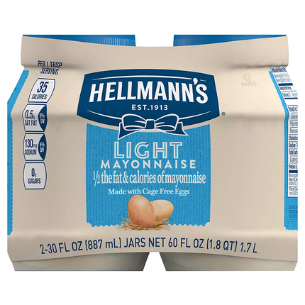 Hellmann s Mayonnaise Light Mayo  2 ct / 30 oz