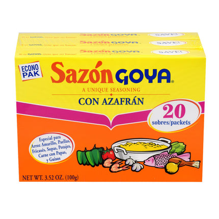Goya,Sazón Seasoning con Azafr