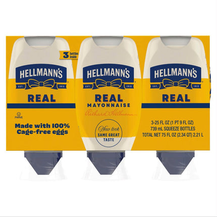 Hellmann's Real Mayonnaise 3pk