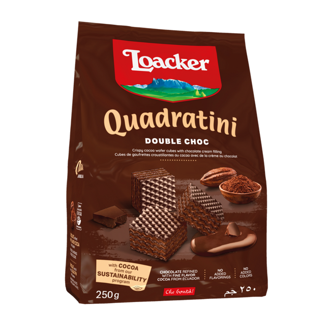Loacker Quadratini Double Choc