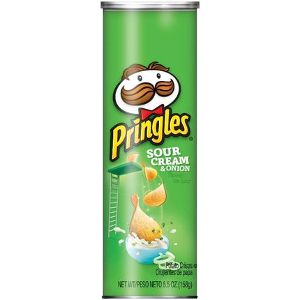 Pringles Sour Cream & Onion Potato Chips 156G/5.5 Oz.