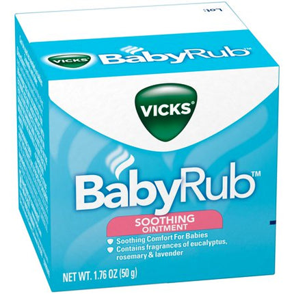 Vicks BabyRub, Non-Medicated Soothing Chest Rub Ointment, 1.76 oz