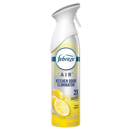 Febreze Air Effects Kitchen Odor Eliminator Air Freshener Fresh Lemon Scent, 8.8 oz, Aerosol Can