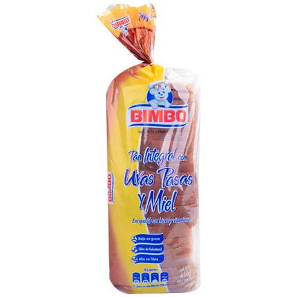 Bimbo Uvas Pasas y Miel 650 gr
