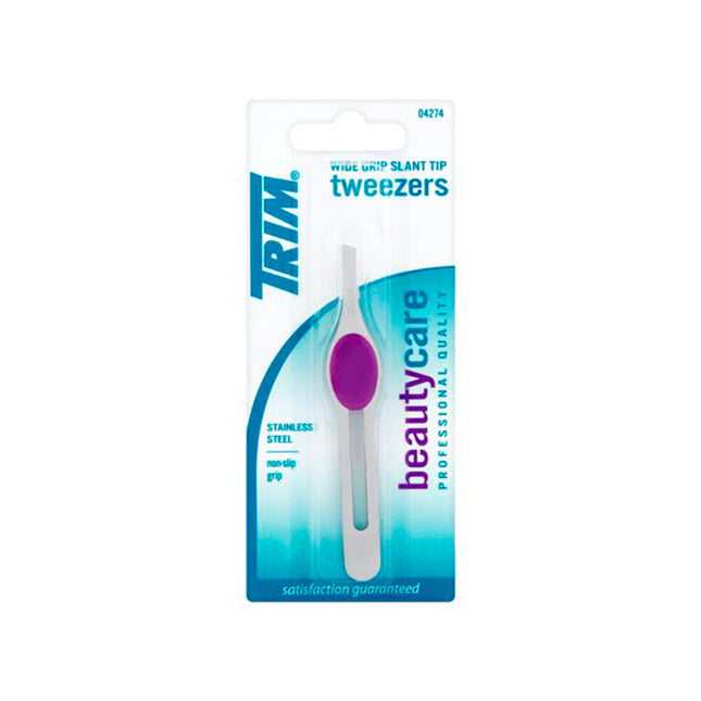 Wide Grip Slant Tip Tweezers