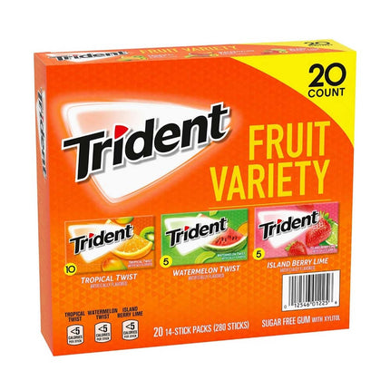 Trident,Fruit Variety Gum Trop