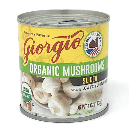 Giorgio Organic Sliced Mushrooms