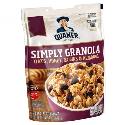 Quaker Simply Granola Oats Honey Raisins and Almonds 978 gr