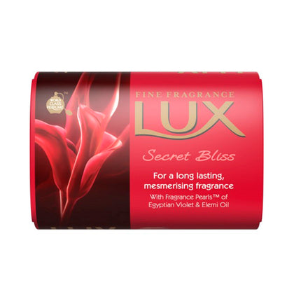 Lux Jabón De Baño Secret Bliss Para Una Fragancia Duradera Y Fascinante Con Fragancia De Perlas Violetas Egipcias Y Aceite De Elemi. Contenido Neto 17