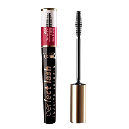 Valmy Máscara De Pestañas Perfect Lash Alta Definición Color Negro 01 Con Cepillo Innovador De Goma Estilo Dramático Para Dar Un Efecto Volumen Pestañ