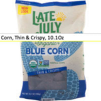 Late July Snacks Organic Blue Corn, Thin & Crispy, 10.1Oz