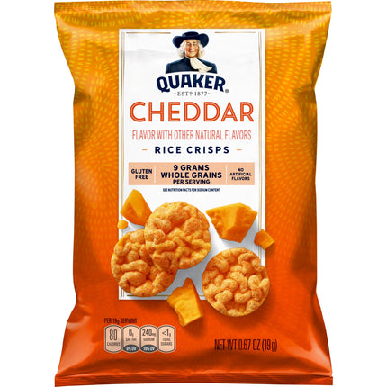 Galletas De Arroz Con Queso Cheddar Quaker 19G