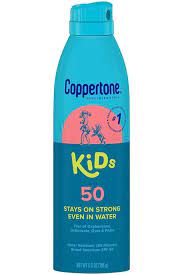 Coppertone Kids Sunscreen Spray, SPF 50 Spray Sunscreen for Kids, 5.5 Oz,