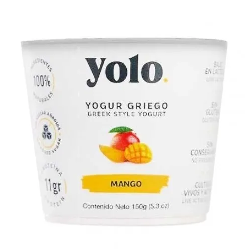 Yolo Yogur Griego Mango 150 gr