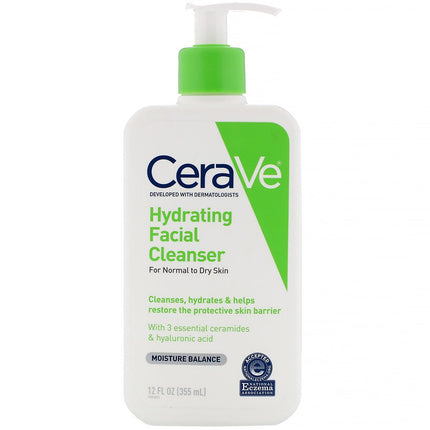 CeraVe Hydrating Facial Cleanser Normal to Dry Skin - 12 fl oz.