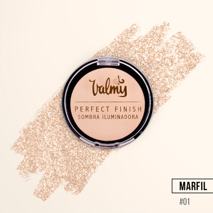 Valmy Sombra Iluminadora Perfect Finish Color Marfil 01 Textura Fina Ideal Para Dar Luz A La Mirada Fórmulas A Base De Pigmentos Nacarados Posee Un Ap