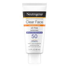 Neutrogena Clear Face Liquid Lotion Sunscreen Spf 50.