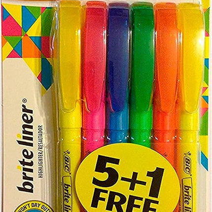 Bic Brite Liner Highlighter 5+