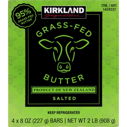 KS Grass-Fed Butter, 8 oz, 4-c