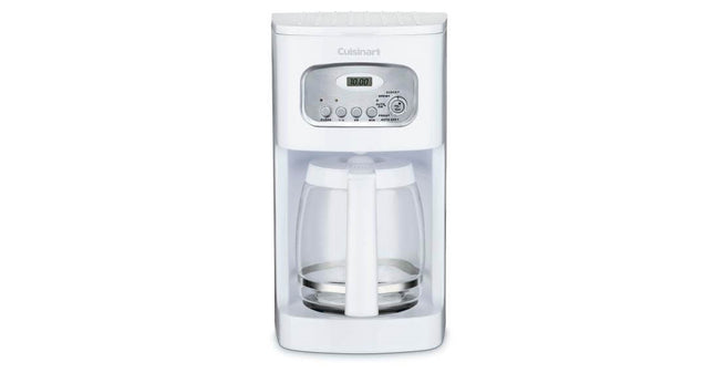 12-Cup White Drip Coffee Maker