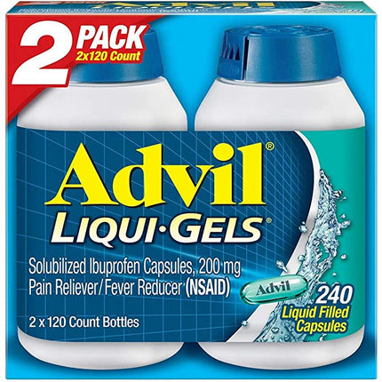 Advil Liquid Gel 2 Pack 240 Count