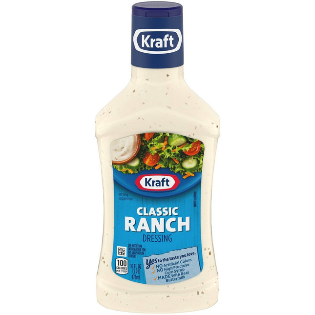 Kraft Classic Ranch Salad Dressing, 16 fl oz Bottle