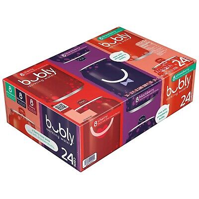 Bubly Berry Sparkling Water Variety 24 pack
