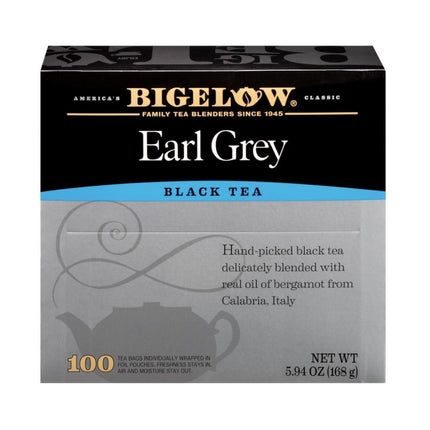 Bigelow Earl Grey Black Tea 100 Count 168Gr