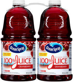 Ocean Spray 100% Cranberry Juice (96 oz. 2 pk.)